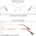 Yuluki Blue Light Blocking Reading Glasses 2.5 - Semi-Rimless Metal Frame, Unisex Computer Readers with Spring Hinge for Anti-Eyestrain - Gold - Buy Online on GoSupps.com