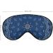 Blue Paisley Sleep Mask for Women - Adjustable Eye Shades Cover with Elastic Strap | Perfect for Comfortable Sleep - Buy Online on GoSupps.com