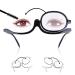 Make-up glasses with eye enlargement 350 + individual lens rotating make-up glasses make-up glasses make-up reading glasses indispensable make-up tools for girls and women 5.5 x 2.8 x1.6 inch black 1