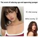 Bangs Hair Clip Air Bangs Wig For Women With Natural Front Forehead Invisible Hair Patch Round Face French Bangs Fake Bangs Bangs Clip in Hair(Color:Light Brown) - Buy Online on GoSupps.com