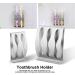 Stainless Steel Toothbrush Holder - 3 Holes for Razor & Electric Toothbrush Heads | Durable & Stylish Bathroom Accessory - Buy Online on GoSupps.com