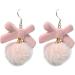 Feyley Earrings - Exaggerated Plush Bowknot Ear Jewelry | Perfect Blue Gift for New Year's & Birthdays - Buy Online on GoSupps.com