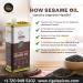 Rigel Spices Cold Pressed Sesame Oil | Gingelly Oil | 1L PET Bottle | Kosher Certified - Buy Online on GoSupps.com