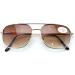 V.W.E. Bifocal Outdoor Sunglasses - Metal Reading Glasses with Big Lens Spring Hinge Square Design Gold Frame & Brown Lens (2.5x) - Perfect for Every Adventure - Buy Online on GoSupps.com