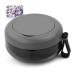 Press case prostheses container prostheses bathing box portable denture case case false teeth storage box with sink basket braces can with mirror dentures case (gray)
