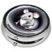 Portable Travel Pill Box - 3 Compartment Round Organizer for Purse & Pocket | Mouse in The Holeround - Buy Online on GoSupps.com