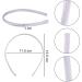 Duufin 50 Pack White Satin Headbands - DIY Thin Hair Accessories for Girls & Women - Buy Online on GoSupps.com