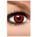 FUNZERA Red Flower Halloween Contact Lenses Red - Pack of 2 (1 Pair) - Without Prescription - Ideal for Cosplay Carnival & Mardi Gras