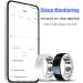 Smart ring smart wearable ring health tracker for men and women ceramic smart ring exercise monitoring counter heart rate sleep health tracker app control waterproof with charging compartment 12 - Buy Online on GoSupps.com