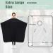 Izzycka Professional Barber Cape with Armholes - Waterproof & Large 64x56 Salon Cape for Hair Stylist - Hands-Free Design for Hair Color, Dye, and Haircuts - Black - Buy Online on GoSupps.com