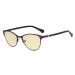 Eyekepper Stylish Ladies Blue Light Blocking Glasses with Yellow Filter Lens - Cat-eye Computer Eyeglasses Women Acetate Temples with Crystals - Purple without strength Purple-bb60 Lens