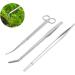 Aquarium Kit Tool Accessories 3 in 1 Stainless Steel Aquarium Tank Tweezers Scissors Spatula Tool Set (3PCS) - Buy Online on GoSupps.com