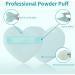 Start Makers Heart-Shaped Makeup Puffs - Soft Velvet Sponge Puffs for Face Makeup - Reusable & Portable - 2PCs Set in Pink & Green - Buy Online on GoSupps.com