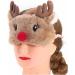 RAYNAG Set of 2 Cartoon Animal Plush Eye Masks - Cute Sleeping Blindfold Eye Covers (Brown/White) - Buy Online on GoSupps.com