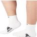 Mojo Compression Socks - Black & White Ankle Length (15-20mmHg) - Medium Support for Men & Women - 8 Sizes Available - 1 Pair XL White - Buy Online on GoSupps.com