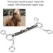 Black Horse Snaffle Stainless Low Leverage Copper Roller Loose Mouth Bit - Buy Online on GoSupps.com