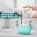 2-in-1 Exfoliating Silicone Body Scrubber and Shampoo Brush with Soap Dispenser - Scalp Massager for Women, Men, Children - Long-Lasting Lather - Blue - Buy Online on GoSupps.com