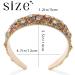 Flayem Rhinestone Headband Sparkly Crystal Headband Paddle Wide Hairband Gorgeous Party Hair Hoop Accessories for Women and Girls (Colorful) - Buy Online on GoSupps.com