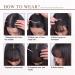 Buy Clip-in Bangs - 100% Real Human Hair Extensions | Wispy Bangs for Women | Natural Black Fringe Hairpieces - Buy Online on GoSupps.com