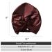 ZIMASILK 22 Momme 100% Mulberry Silk Sleep Cap for Women - Burgundy Hair Care Bonnet - Buy Online on GoSupps.com