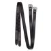 WALDHAUSEN Star Stirrup Leathers with Rhinestones Black Length 120 cm