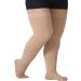 TOFLY Medical Thigh High Compression Stockings (Pair) 15-20mmHg Graduated Support for Varicose Veins Edema - Beige 3XL - Buy Online on GoSupps.com