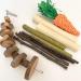 Runfar Natural Wooden Hamster Toy Kit - Exercise Bell Roller & Tooth Care Toys for Hamsters Chinchillas Rabbits & Guinea Pigs - Buy Online on GoSupps.com
