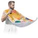 Elephant Flower Pattern Beard Bib Apron Beard Bib Hair Catcher for Men Shaving and Trimming Non-Stick Waterproof Beard Cape Grooming Cloth with 2 Suction Cups Gifts for Men