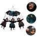 HOMSFOU 3pcs witch gifts glow toys halloween props witch decor Hanging Witch Ornament Halloween Tree Hanging Halloween Party Decor parachute decorate black clothes supplies plastic Without - Buy Online on GoSupps.com