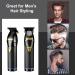 Hair Clippers metal beard trimmer USB Rechargeable Electric Beard Trimmer Barbers Hair Grooming Kit Black - Buy Online on GoSupps.com