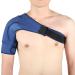 ZJchao Navy Blue Compression Shoulder Pad L - Pain Relief Brace with Elastic Fabric & Hook Loop Fastener - Buy Online on GoSupps.com