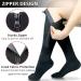 Ailaka 15-20 mmHg Zipper Compression Socks for Women Men 4X-Large - Black | Closed Toe Support | Graduated Medical Varicose Veins Hosiery for Athletics, Running, Flight Travel, Support, Edema, Pregnancy | 1 Pair - Buy Online on GoSupps.com