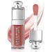 Unyoke Hydrating Lip Glow Oil-Lip care oil- Lip Oil Tinted for Lip Care and Dry Lips-Prevents Dry Cracked-Non-sticky Big Brush Head-Lip Plumping -Lip Oil gloss tinted-012