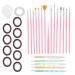Nail Art Polish Brush Set - Professional Nail Painting & Drawing Tools for Manicure & Dotting - International Shipping Available - Buy Online on GoSupps.com