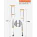 Crutches for Adults Underarm Axillary Crutches with Anti-Vibration Spring Crutch for Adults with Medical Comfortable Cushion 9 Adjustable in Height The Swelling Prevention and a Lucky Star - Buy Online on GoSupps.com
