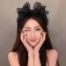 Lolita Black Hoop Bows Headband - French Style Vintage Hair Accessory for Women & Girls - Buy Online on GoSupps.com
