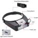 Portable Magnifying Glass Headband Magnifier Hands Free Jeweler Headset with Led Light Magnifying Atmosphere - Buy Online on GoSupps.com