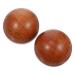 Clispeed 2 piece Health Ball Handball Wood Massage Tools Vintage Gifts Wood Decor Muscle Hand Baoding Balls Tight Muscle Massage device Red Palisander Ball Presented 1