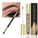 Semipermanent waterproof eyebrow colors gel 48 hours liable wiped welding welding natural tasty brow pencil with brush 5G (01# auburn)