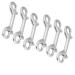 6 Pcs Marine Grade Double Ended Bolt Snap Diving Hook Clips,Scuba Trigger Clip,Large 4-1/2'' 115mm 316 Stainless Steel (Silver)