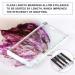 2-in-1 Eyelash Extension Crystal Palette & Glass False Eyelash Stand Tray - Streak Tile Holder for Lashes Glue & Nail Art - Set of 3 Pieces - Buy Online on GoSupps.com