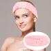 6Pcs Spa Headband and Wristband Set for Women - Microfiber Facial Headband and Wrist Washbands in Pink & White - Buy Online on GoSupps.com