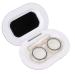 Contact Lens Case Men Women Simple Elegant Cosmetic Contact Lens Box Holder with Tweezers Applicator Contact Lens Box Holder Soak Storage Container with Mirror Bottle Tweezers Stick R