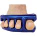 Men's Metallic Blue Yoga Toes Gel Toe Separators - Relieve Foot Pain and Improve Athletic Performance! (Large) - Buy Online on GoSupps.com