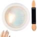 Chrome Nail Powder Chameleon Metallic Nail Art Pigment Powder Iridescent Pigment Pearly Highlight with Sponge Stick for Wedding - Buy Online on GoSupps.com