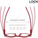 Buy Look Drei Reading Glasses Charlie Model - Ultralight Unisex Red Black Speckled 3 Diopters - International Shipping Available - Buy Online on GoSupps.com