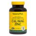 NaturesPlus Cal/Mag/Zinc - 1 000 mg Calcium 500 mg Magnesium 75 mg Zinc - 90 Vegetarian Tablets - Multi Mineral Supplement Supports Bone Heart & Immune Health - Gluten-Free - 23 Servings 90 Count (Pack of 1)