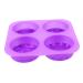 MAGICLULU 4 Pcs Handmade Soap Mold Chocolate Roses Silica Gel Purple 3X16.6X16.6CMx4pcs