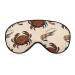 Ocean Sea Crabs Shrimps Sleep Mask Eye Cover for Sleeping Blindfold with Adjustable Strap Blocks Light Night Travel Nap for Men Women