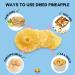 Amrita Dried Pineapple Rings 1 lb - Vegan, Non-GMO, Gluten-Free, Peanut-Free, Soy-Free, Dairy-Free - Resealable Bag - Perfect for Baking or Snacking - Buy Online on GoSupps.com